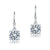 1 Carat Moissanite Diamond Hook Drop Earrings 925 Sterling Silver XMFE8209
