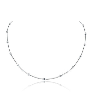 Solid 925 Sterling Silver Chain Necklace Stylish Jewelry MXN8094