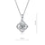 1 Ct Moissanite Diamond Rose Pendant Necklace 925 Sterling Silver XMFN8152