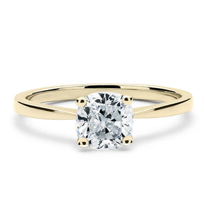 18CT White/Rose/Yellow Gold Cushion Cut Mount