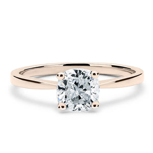 18CT White/Rose/Yellow Gold Cushion Cut Mount