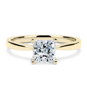 18CT White/Rose/Yellow Gold Princess Cut Diamond Mount