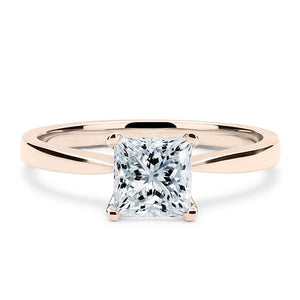 18CT White/Rose/Yellow Gold Princess Cut Diamond Mount