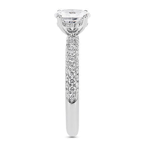 18CT White/Rose/Yellow Gold Oval Shape Semi Mount