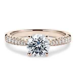 18CT White/Rose/Yellow Gold Brilliant Cut Semi Mount