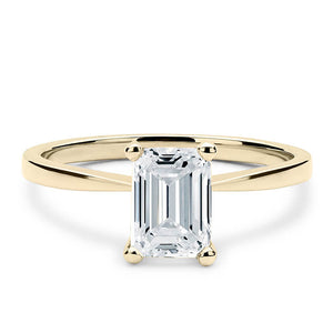 18CT White/Rose/Yellow Gold Emerald Cut Mount