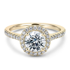 18CT White/Yellow/Rose Gold Brilliant Cut Halo Semi Diamond Mount