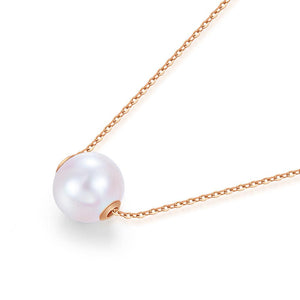 18K/ 750 Rose Gold Pearls Necklace MKN7072