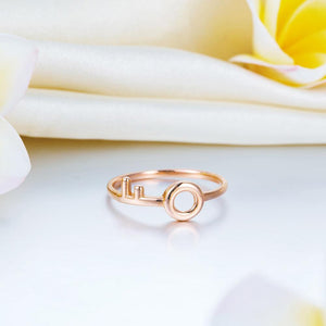 Solid 18K/750 Rose Gold Key Ring
