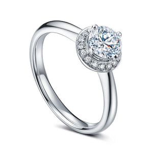 Platinum Brilliant Cut Semi Diamond Mount
