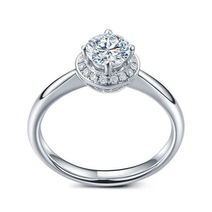 Platinum Brilliant Cut Semi Diamond Mount