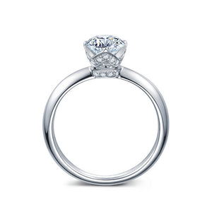 Platinum Brilliant Cut Semi Diamond Mount