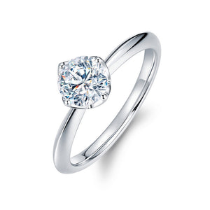 Platinum Brilliant Cut Semi Diamond Mount