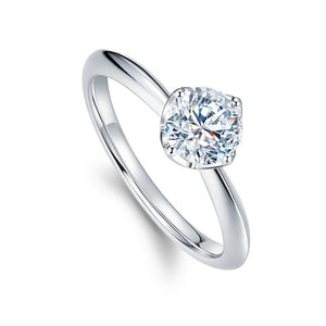 Platinum Brilliant Cut Semi Diamond Mount