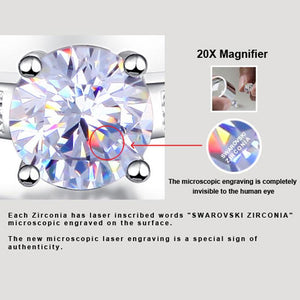 Dancing Stone use Swarovski Zirconia Heart Tear Drop Pendant Necklace 925 Sterling Silver MXFN8134