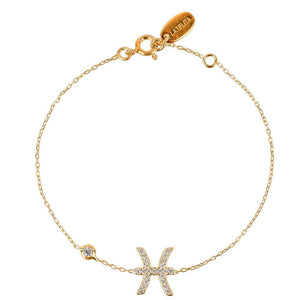 Zodiac Horoscope Star Sign Bracelet Pisces