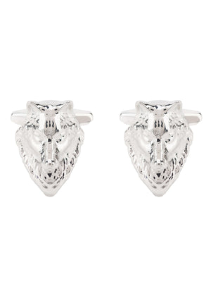 Wolf Pack Cufflinks Silver