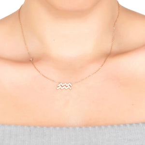 Aquarius Zodiac Necklace