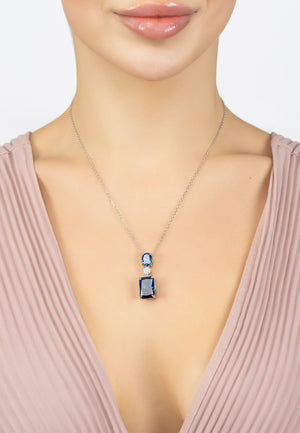 Constance Pendant Necklace Silver Tanzanite
