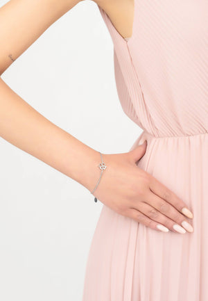 Lucky Shamrock Clover Bracelet Silver