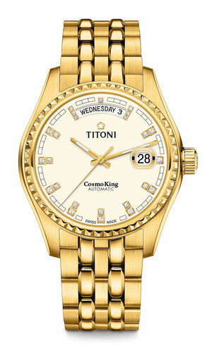 TITONI CosmoKing Automatic Mens PVD 797 G-541