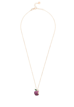 Apple Bite Necklace Rosegold