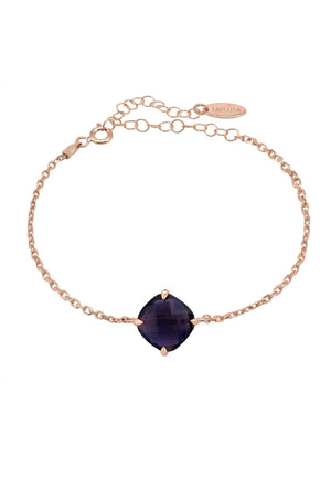Empress Gemstone Bracelet Rosegold Amethyst