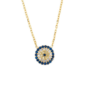 Evil Eye Necklace Gold