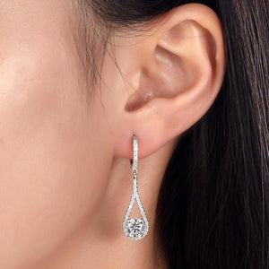 1 Carat Round Cut Solid 925 Sterling Silver Bridal Earrings MXFE8019