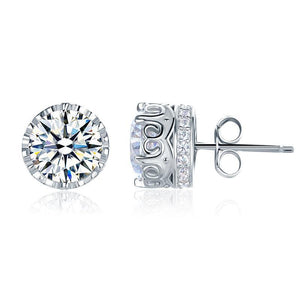 1.5 Carat Vintage Style Stud 925 Sterling Silver Earrings Jewelry MXFE8106