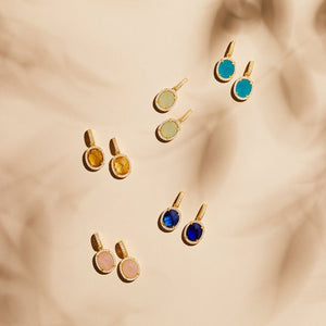 Beatrice Oval Gemstone Bracelet Gold Citrine Hydro