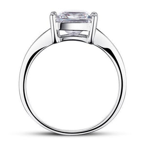 1.5 Ct Princes Cut Solid 925 Sterling Silver Wedding Promise Engagement Ring MXFR8006