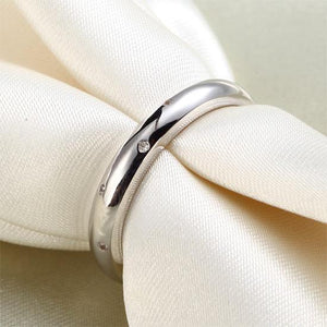 Sterling 925 Silver Wedding Band Ring MJXFR8028
