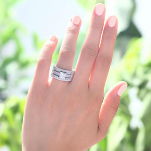 Vintage Style Victorian Art Deco 1 Carat CZ Created Zirconia Solid Sterling 925 Silver 2-Pc Wedding Engagement Ring Set MXFR8104