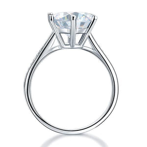 925 Sterling Silver Wedding Engagement Ring 3 Carat Created Zirconia Jewelry MXFR8209