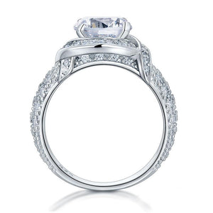 Vintage Style Art Deco 925 Sterling Silver Ring Promise Engagement MXFR8238