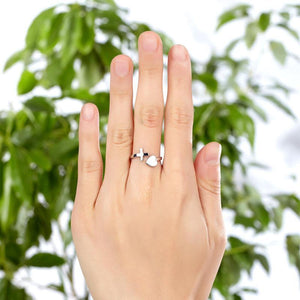 Plain Solid 925 Sterling Silver Ring Cross Heart for Lady Trendy Stylish MXFR8287