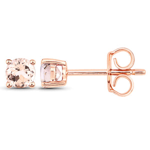 9K Gold 4 Claw Natural Coloured Gemstone Studs 4.00mm GAE393