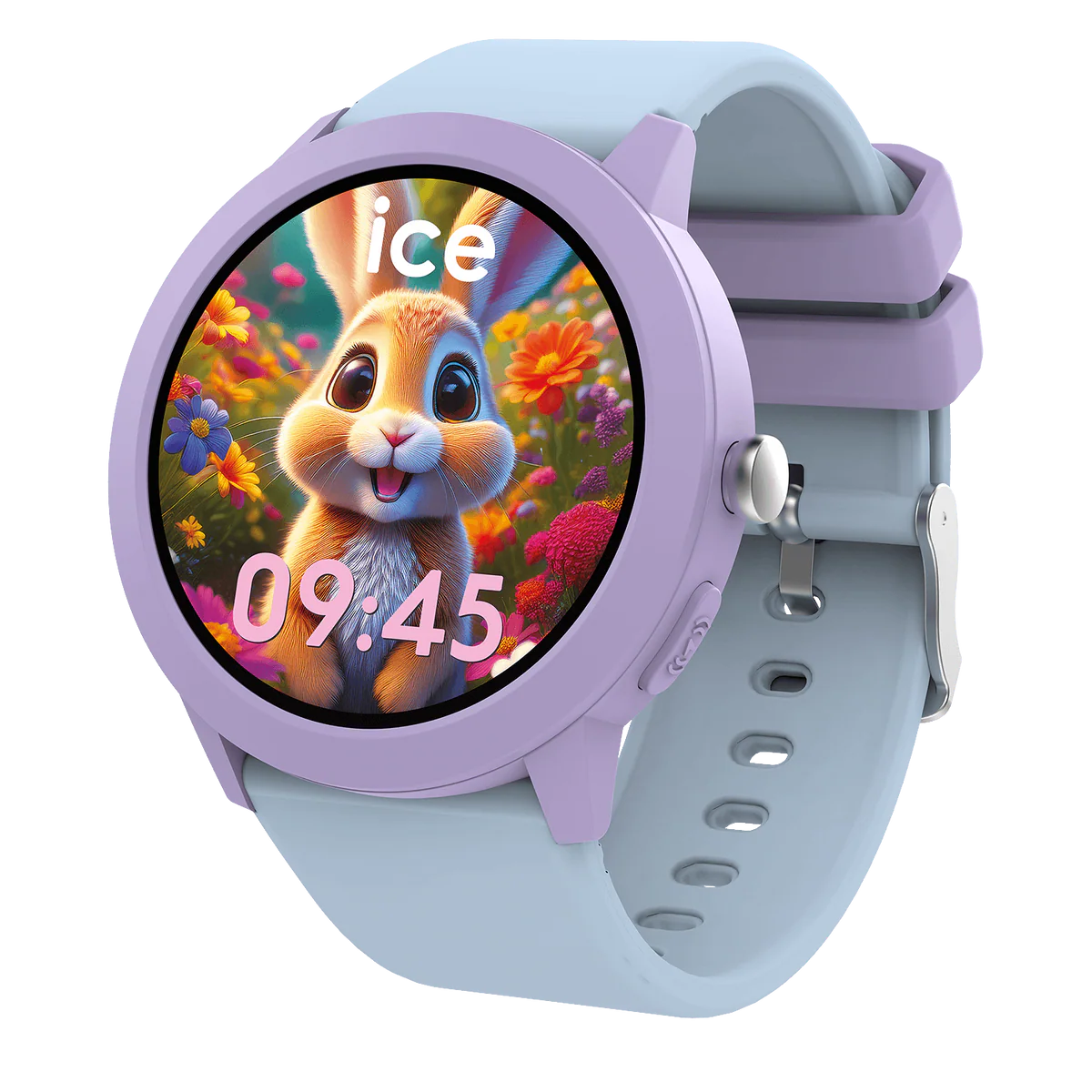 ICE smart junior RD 3.0 Find My round Purple Soft blue