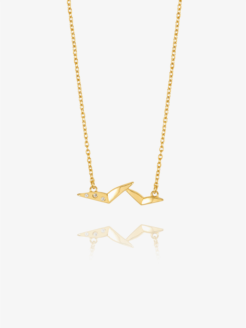 Rachel Jackson Dreamcatcher Bird Necklace Gold