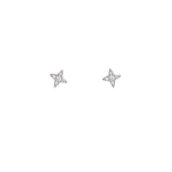 Shine Stud Silver Earrings