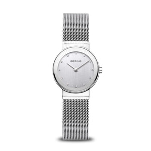 BERING Classic Polished Silver Milanese Strap