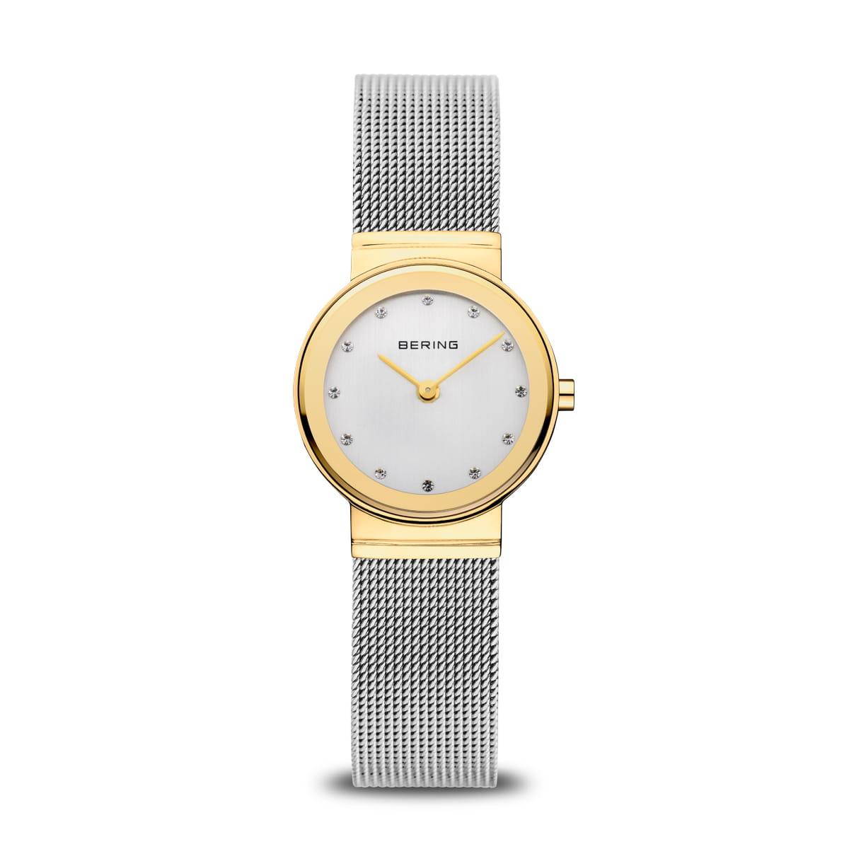 BERING Classic Polished Gold/Silver Milanese Strap