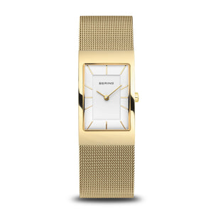 BERING Classic Gold Polished Angular Watch