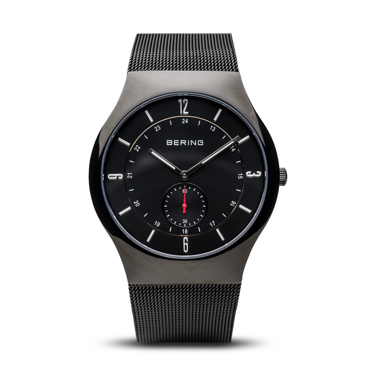 BERING Classic Polished Black Men's Watch