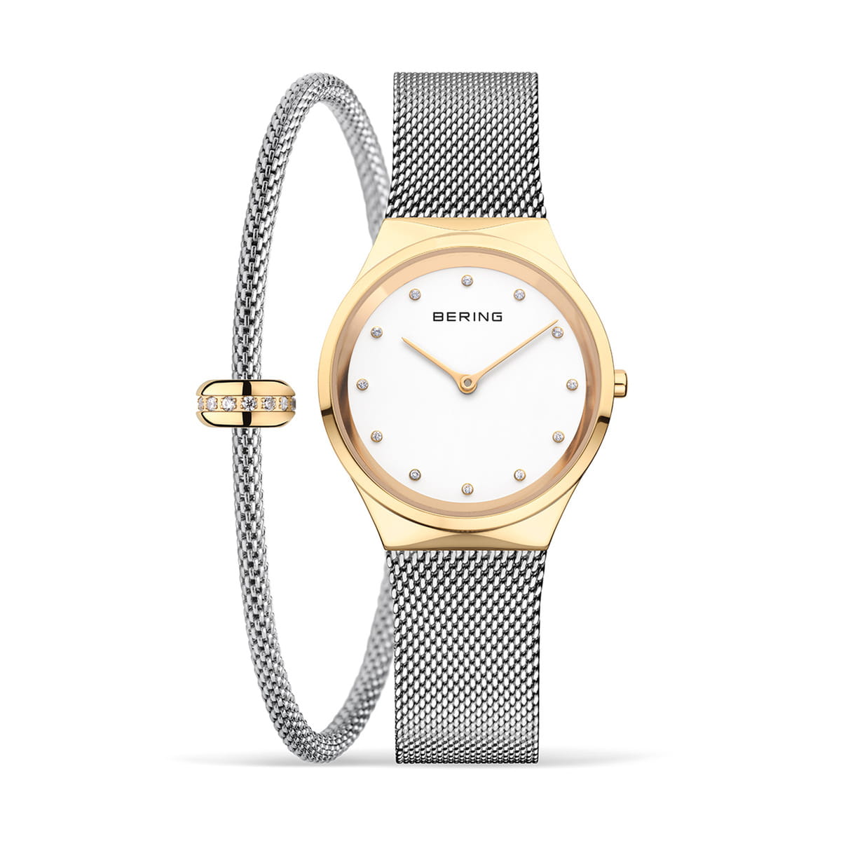 BERING Classic Polished Gold Ladies Gift Set