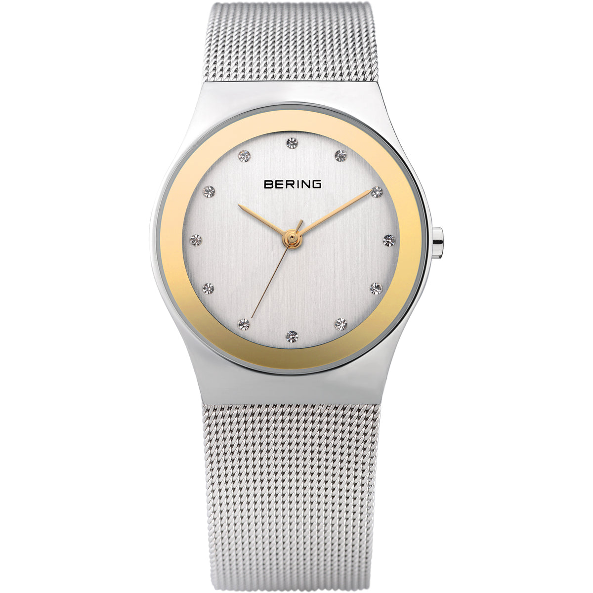 Bering Classic Polished Silver 27mm Mesh Watch
