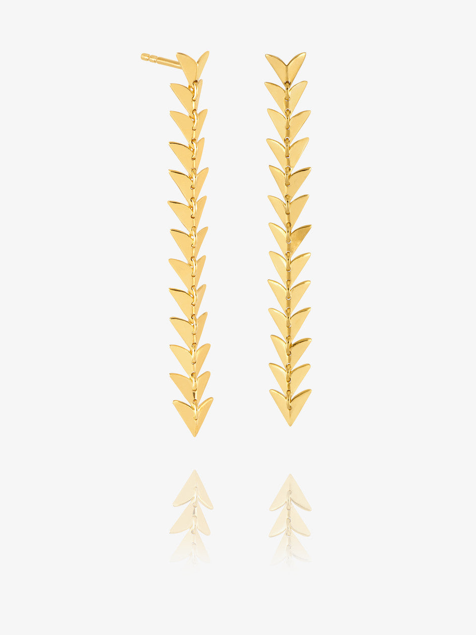 Rachel Jackson Dreamcatcher Bird Drop Earrings Gold