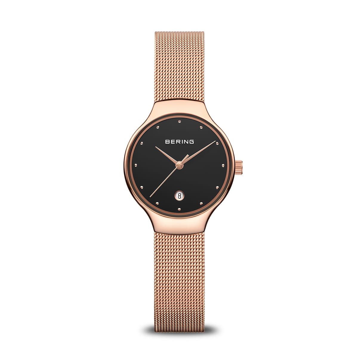 BERING Polished Rose Gold Ladies Watch
