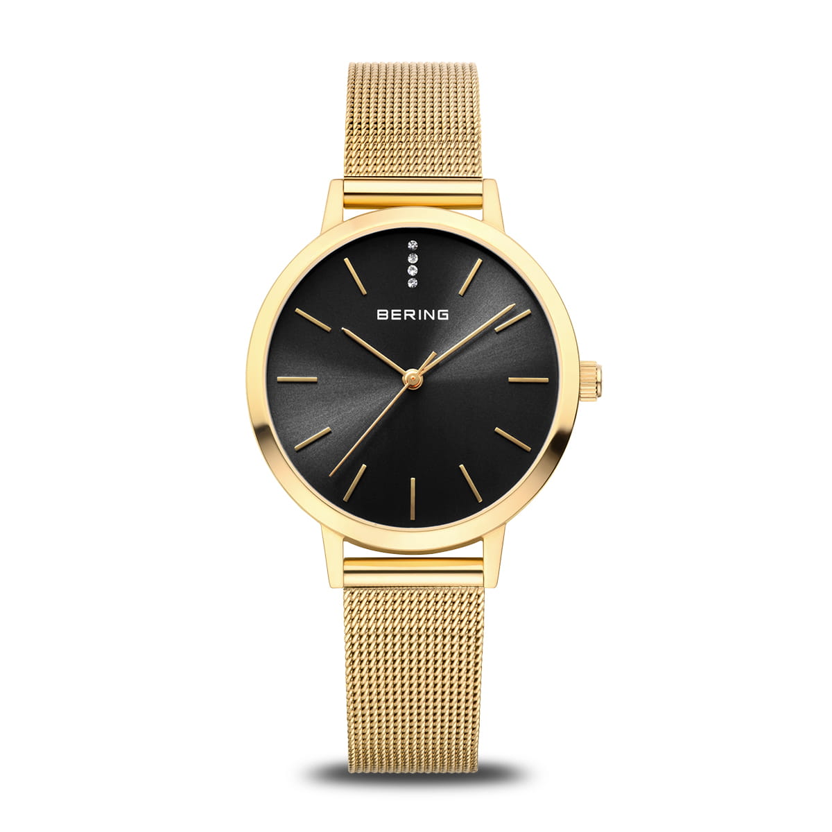 BERING Classic Polished Gold Ladies Watch